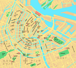 Map of Amsterdam neighborhoods & quarters